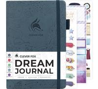 Clever Fox Dream Journal, Dream Diary for Adults & Kids, A5 Deep Sea | 14.5 x 21.5cm, Guided dream log book for women, men, kids, teen girls, Lucid dreaming diary, Comes with stickers