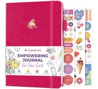 Clever Fox Empowering Journal for Teen Girls - Guided Self-Love Diary with Prompts - Gratitude & Manifestation Notebook, Teenage Gifts (Fuchsia)