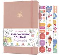 Clever Fox Empowering Journal for Teen Girls - Guided Self-Love Diary with Prompts - Gratitude & Manifestation Notebook, Teenage Gifts (Rose Gold)