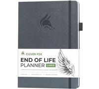 Clever Fox End of Life Planner - Final Arrangements Organizer for Beneficiary, Will Preparation, Last Wishes & Funeral Planning, A4 (Silver Black)