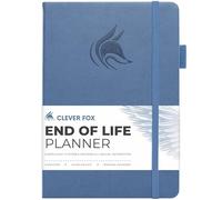 Clever Fox End of Life Planner - Final Arrangements Organizer for Beneficiary, Will Preparation, Last Wishes & Funeral Planning, A5 (Smoke Blue)