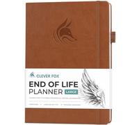 Clever Fox End of Life Planner - Final Arrangements Organizer for Beneficiary, Will Preparation, Last Wishes & Funeral Planning, A4 (Brown)