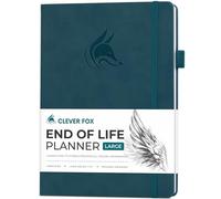 Clever Fox End of Life Planner, Organizer for the Final Arrangements for Beneficiaries, Will Creation, Last Wishes, and Funeral Planning, A4, (Dark Teal Green)