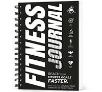 Clever Fox Fitness Journal, Workout Log Planner, Black & White