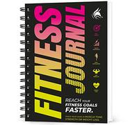 Clever Fox Fitness Journal, Workout Log Planner, Yellow & Pink