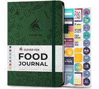 Clever Fox Food Journal - Daily Food Diary, Meal Planner to Track Calories & Nutrients, Weight Loss Tracker Notebook, A5 (Forest Green)