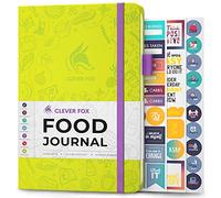 Clever Fox Food Journal for Women & Men, Weight Loss Tracker, Neon Yellow
