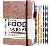 Clever Fox Food Journal Pocket, Weight Loss Tracker, Rose Gold