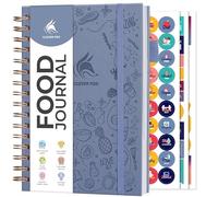 Clever Fox Food Journal Spiral - Daily Food Diary, Meal Prep Planner to Track Calories & Nutrients, Weight Loss Tracker Notebook (Windy Blue)