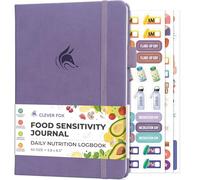 Clever Fox Food Sensitivity Journal - Daily Intolerance & Symptom Log for IBS, Diabetic, Low Fodmap, Elimination Diet - Health Tracker (Lavender)