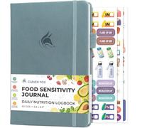 Clever Fox Food Sensitivity Journal - Daily Intolerance & Symptom Log for IBS, Diabetic, Low Fodmap, Elimination Diet - Health Tracker (Windy Blue)