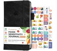 Clever Fox Food Sensitivity Journal Pocket - Daily Intolerance & Symptom Log for IBS, Diabetic, Low Fodmap, Elimination Diet - Health Tracker, 3.7x6.7" (Black)