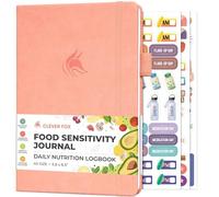 Clever Fox Food Sensitivity Journal & Symptom Diary, 14.7x21 Peach Pink