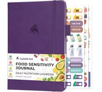 Clever Fox Food Sensitivity Journal & Symptom Diary, 14.7x21 Purple