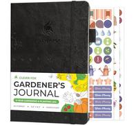 Clever Fox Gardener’s Journal - Guided Gardening Notebook to Plant Vegetables, Flowers & Herbs - 5-Year Garden Log Book for Beginners (Black)