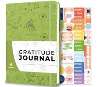Clever Fox Gratitude Journal - Happiness, Positivity & Affirmation Daily Journal - Inspirational Daily Notebook - 3 Months, A5 (Spring Green)