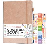 Clever Fox Gratitude Journal Large - Happiness, Positivity & Affirmation Journal - Inspirational Daily Notebook, 3 Months, 21.5 x 28cm (Rose Gold)