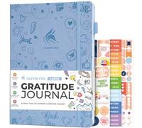 Clever Fox Gratitude Journal Large - Happiness, Positivity & Affirmation Journal - Inspirational Daily Notebook, 3 Months, 21.5 x 28cm (Periwinkle)