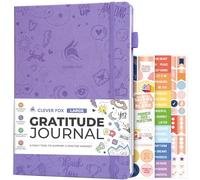 Clever Fox Gratitude Journal Large - Happiness, Positivity & Affirmation Journal - Inspirational Daily Notebook, 3 Months, 21.5 x 28cm (Lavender)