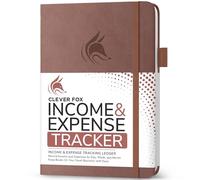 Clever Fox Income & Expense Tracker - Accounting & Bookkeeping Ledger Book for Small Business - 1-Year Record Notebook, A5 (Dark Terracotta)