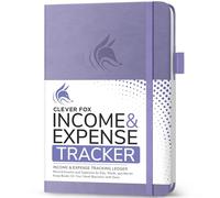 Clever Fox Income & Expense Tracker - Accounting & Bookkeeping Ledger Book for Small Business - 1-Year Record Notebook, A5 (Lavender)