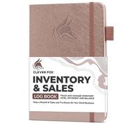 Clever Fox Inventory & Sales Log Book for Small Business - Inventory Ledger Book, Inventory Notebook, Order Tracker Book for Purchases, Sales & Reorders - Undated, Hardcover, A5, Rose Gold