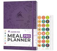 Clever Fox Meal Planner PRO, Food Journal Diary, Menu Notebook Purple