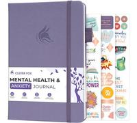 Clever Fox Mental Health & Anxiety Journal - Guided CBT Journal with Prompts for Self Help & Stress Relief - Mood & Emotion Tracker (Lavender)