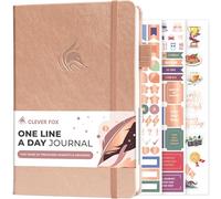 Clever Fox One Line A Day Journal - 5-Year Memory Notebook - Daily Time Capsule Diary for Women & Men -Five-Year Day-by-Day Planner (Rose Gold)