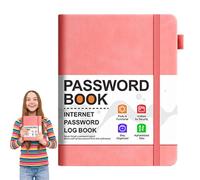 Clevēr Fòx Password Book - Passwords Keeper With Alphabetical Tabs | Large Password Keeper | PU Leather Passwords Journal With Elastic Band, Pen Loop, Ribbon Markers & Inner Pocket