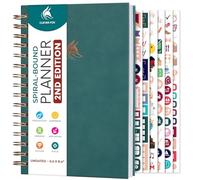 Clever Fox Planner 2.0 Spiral, Undated Weekly & Monthly, Dark Teal