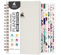 Clever Fox Planner 2nd Edition Spiral - Colorful Weekly & Monthly Goal Planner, Time Management & Productivity Organizer, Undated (White)