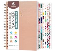 Clever Fox Planner 2nd Edition Spiral - Colorful Weekly & Monthly Goal Planner, Time Management & Productivity Organizer, Undated, A5 (Rose Gold)