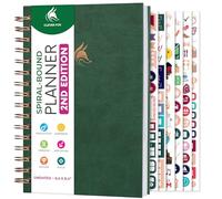 Clever Fox Planner 2nd Edition Spiral - Colorful Weekly & Monthly Goal Planner, Time Management & Productivity Organizer, Undated (Forest Green)