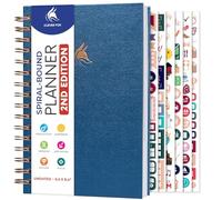 Clever Fox Planner 2nd Edition Spiral - Colorful Weekly & Monthly Goal Planner, Time Management & Productivity Organizer, Undated (Mystic Blue)