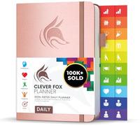 Clever Fox Planner Daily - 6-Month Undated Planner with Hourly Schedule, To-Do List & Time Management - Work & Personal Organizer, A5 (Rose Gold)