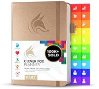 Clever Fox Planner Daily - 6-Month Undated Planner with Hourly Schedule, To-Do List & Time Management - Work & Personal Organizer, A5 (Pearl)