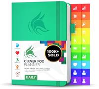 Clever Fox Planner Daily - 6-Month Undated Planner with Hourly Schedule, To-Do List & Time Management - Work & Personal Organizer, A5 (Emerald)