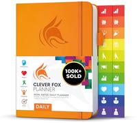 Clever Fox Planner Daily - 6-Month Undated Planner with Hourly Schedule, To-Do List & Time Management - Work & Personal Organizer, A5 (Orange)