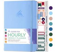 Clever Fox Planner Hourly, Undated Weekly Daily Block Schedule Periwinkle