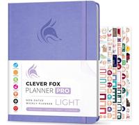 Clever Fox Planner PRO Light - Weekly & Monthly Life Planner to Increase Productivity, Time Management and Hit Your Goals, 8.5x11″ (Lavender)