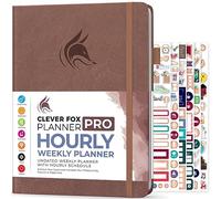 Clever Fox Planner PRO Schedule - Undated Weekly & Monthly Life Organizer with Time Slots & Daily Appointment Book, A4 (Dark Terracotta)