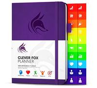 Clever Fox Planner - Undated Weekly & Monthly Organizer Journal for Productivity, Time Management & Goals - A5 (Purple)