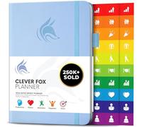 Clever Fox Planner - Undated Weekly & Monthly Organizer Journal for Productivity, Time Management & Goals - A5 (Periwinkle)