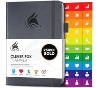 Clever Fox Planner - Undated Weekly & Monthly Organizer Journal for Productivity, Time Management & Goals - A5 (Silver Black)