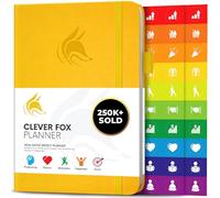 Clever Fox Planner - Undated Weekly & Monthly Organizer Journal for Productivity, Time Management & Goals - A5 (Amber Yellow)