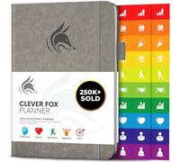 Clever Fox Planner - Undated Weekly & Monthly Organizer Journal for Productivity, Time Management & Goals - A5 (Grey)