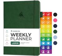 Clever Fox Planner - Undated Weekly & Monthly Planner for Productivity, Time Management & Goals - Organizer Journal - A5 (Forest Green, Smaller Than A4 (7" x 10"))