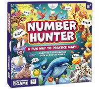 Clever Fox Play Number Hunter Math Board Game - Addition & Subtraction Math Game for Kids 5-7 Year Old - Fun Educational STEM Toy for 5+ Year Old, Kindergarten, 1st-3rd Grade, Homeschool & Family