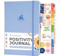Clever Fox Positivity Journal - Daily Gratitude & Affirmation Journal with Prompts - Motivational Mental Health Journal for Women & Men with Habit Tracker - Lasts 6 Months, A5 Size (Periwinkle)